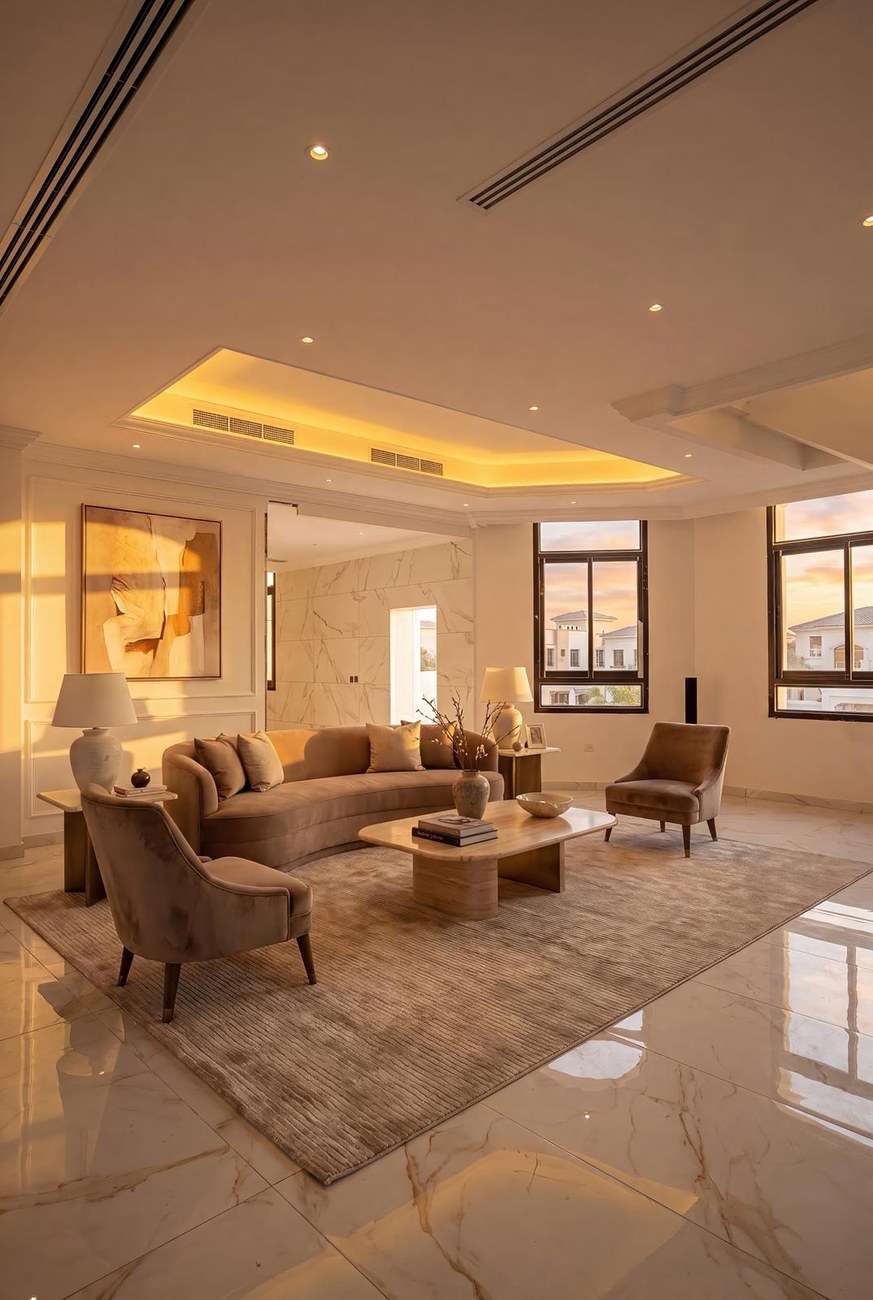 Luxury reception room interior